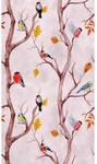 A.S. Cr&eacute;ation Fototapete Vlies V&ouml;gel Baum &Auml;ste 159 cm x 280 cm Rosa FSC&reg;