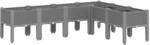vidaXL Pflanzkasten mit Beinen Hellgrau 160x120x42 cm PP 367907