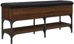 vidaXL Schuhbank Braun Eichen-Optik 102x32x45 cm Holzwerkstoff 835181
