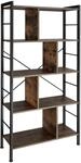 Tectake Regal Charleston Industrial Style Holz und Stahl 75 50 x 30 x 155 cm