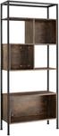 Tectake Regal Hastings Industrial Style Holz und Stahl 75 x 31 x 170 50 cm