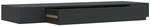 vidaXL Schweberegal mit Schublade Schwarz 80x25x8 cm 288206
