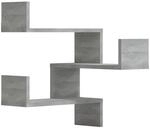 vidaXL Wand-Eckregale 2 Stk Grau Sonoma 40x40x50 cm Holzwerkstoff 815207