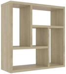 vidaXL Wandregal Sonoma-Eiche 45,1x16x45,1 cm Holzwerkstoff 802951
