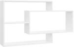 vidaXL Wandregale Wei&szlig; 104x20x58,5 cm Holzwerkstoff 800324