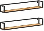 vidaXL Wandregale 2 Stk. 120 cm Massivholz Akazie 320675