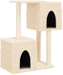 vidaXL Kratzbaum mit Sisal-KratzS&auml;ulen Creme 86 cm