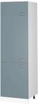 Vicco K&uuml;hlumbauschrank R-Line Hochschrank f&uuml;r die K&uuml;che Blau-Grau/Wei&szlig; 60 cm