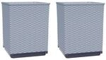 vidaXL Pflanzk&uuml;bel 2 Stk Hellgrau 30x30x37 cm Polypropylen 1666733