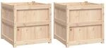 vidaXL Pflanzk&uuml;bel 2 Stk Massivholz Kiefer 837425