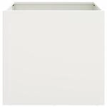 vidaXL Pflanzk&uuml;bel 2 Stk Wei&szlig; 49x47x46 cm Stahl 841562