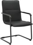 CLP Freischwinger Seattle Kunstleder Schwarz/Schwarz
