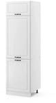Vicco K&uuml;hlumbauschrank R-Line Hochschrank f&uuml;r die K&uuml;che Wei&szlig; Landhaus/Wei&szlig; 60 cm