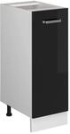 Vicco Apothekerschrank R-Line Schwarz Hochglanz/Wei&szlig; 30 cm ohne Arbeitsplatte
