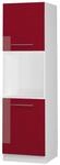 Vicco Herdumbauschrank Fame-Line Bordeaux Hochglanz/Wei&szlig; 60 cm mit Offenem...