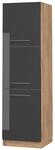 Vicco Herdumbauschrank Fame-Line Anthrazit Hochglanz/Goldkraft Eiche 60 cm