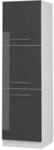 Vicco Herdumbauschrank Fame-Line Herdschrank Anthrazit Hochglanz/Wei&szlig; 60 cm