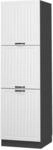 Vicco Herdumbauschrank Fame-Line Herdschrank Wei&szlig; Landhaus/Anthrazit 60 cm