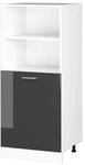 Vicco Herdumbauschrank R-Line Herdschrank Anthrazit Hochglanz/Wei&szlig; 60 cm