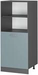 Vicco Herdumbauschrank R-Line Herdschrank Blau-Grau/Anthrazit 60 cm