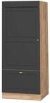 Vicco Mikrowellenschrank Fame-Line Anthrazit-Gold/Goldkraft Eiche 60 cm