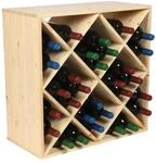 PROREGAL Modulares Weinregal Vincellar Mod HxBxT 60 x 60 x 30 cm Rauten Modul F&uuml;r 30
