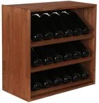 PROREGAL Modulares Weinregal Vincellar Mod HxBxT 60 x 60 x 30 cm Schr&auml;g Modul F&uuml;r