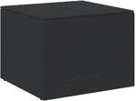 vidaXL Gartentruhe Schwarz 291L Poly Rattan