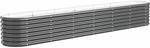 vidaXL Hochbeet Verzinkter Stahl 260x40x36 cm Anthrazit 318881