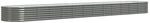 vidaXL Hochbeet Pulverbeschichteter Stahl 512x80x36 cm Grau 1179766