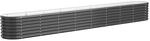 vidaXL Hochbeet Verzinkter Stahl 332x40x36 cm Anthrazit 318886