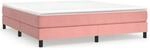 vidaXL Boxspringbett Rosa 160x200 cm Samt1370761