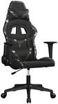 vidaXL Gaming-Stuhl mit Massagefunktion Schwarz Tarnfarben Kunstleder Modell 3