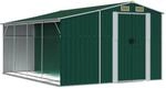 vidaXL Ger&auml;tehaus Gr&uuml;n 277x365,5x179 cm Verzinkter Stahl 1848837