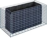 Gabiona Gabionen-Hochbeet eckig 60 cm x 130 cm x 60 cm Maschenw 5 cm x 5 cm