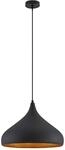 Arcchio Pendelleuchte Lunus 9626501 Modern in Schwarz aus Metall 1-flammig E27