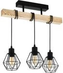 Eglo Pendelleuchte Townshend 5 Schwarz-Eiche 55 cm x 20 cm x 14 cm