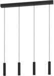 Eglo LED-Pendelleuchte Almudaina 4-flammig 5,4 W Schwarz