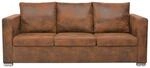 vidaXL 3-Sitzer Sofa 191 x 73 x 82 cm K&uuml;nstliches Wildleder