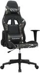 vidaXL Gaming-Stuhl Schwarz und Tarnfarben Kunstleder Modell 7