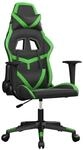 vidaXL Gaming-Stuhl Schwarz und Gr&uuml;n Kunstleder 3143668