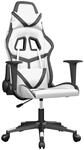 vidaXL Gaming-Stuhl Wei&szlig; und Schwarz Kunstleder Modell 9