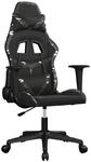 vidaXL Gaming-Stuhl Schwarz und Tarnfarben Kunstleder 3143675