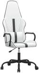 vidaXL Gaming-Stuhl Wei&szlig; und Schwarz Kunstleder 3143796