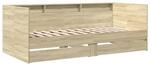 vidaXL Tagesbett mit Schubladen ohne Matratze Sonoma-Eiche 100x200 cm 3280841