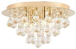Lindby Deckenlampe Gillion 9626871 Design Modern in Gold Messing aus Kristall