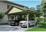 Satteldach-Carport Wallgau 620 x 500 cm Dachlattung