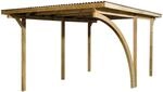 Weka Einzelcarport 606 A Gr.1 mit Rundbogen 300 x 500 cm
