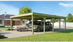 WEKA Doppelcarport 609 mit Stahltrapezblechdach BxT: 600 cm x 812 cm