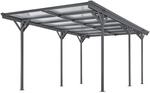 Juskys Carport mit Flachdach 5x3 m Dunkelgrau